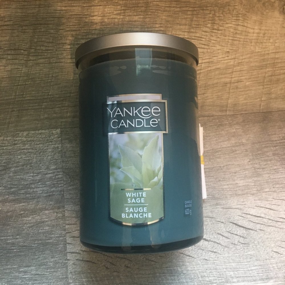 NWT Yankee Candle Large Tumbler White Sage 22oz